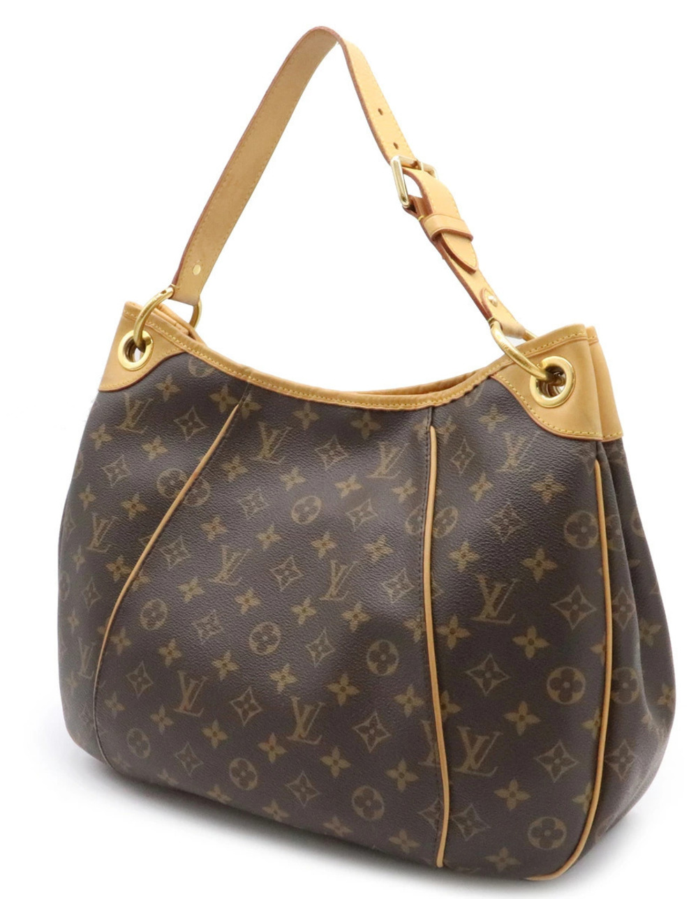 Louis Vuitton Monogram Tote 2way Shoulder Bag Galliera Brown